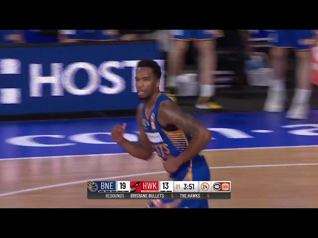 Victor Law Posts 17 points & 10 rebounds vs. The Hawks