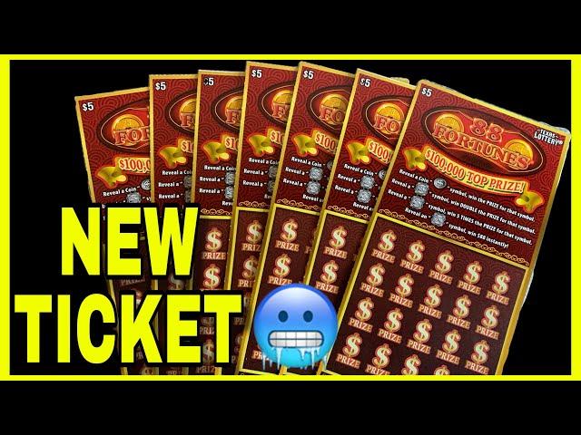 New Ticket! 88 Fortunes Texas Lottery Scratch Off Ticket