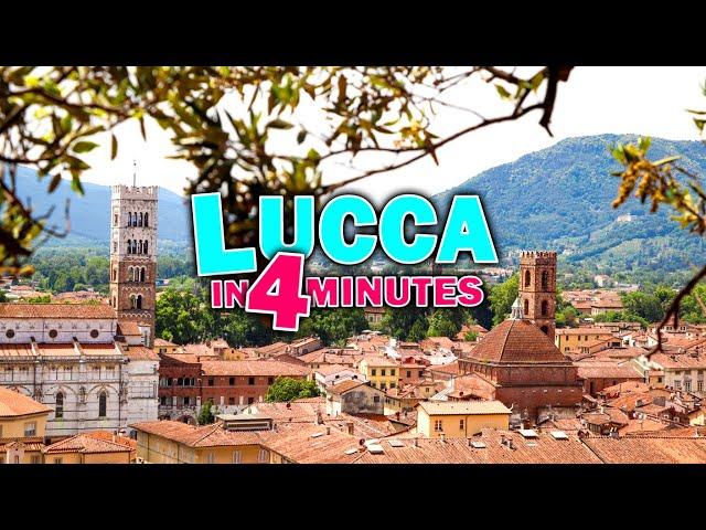 The Best Of Lucca, Italy In 4 Minutes! | Best of Tuscany Travel Vlog