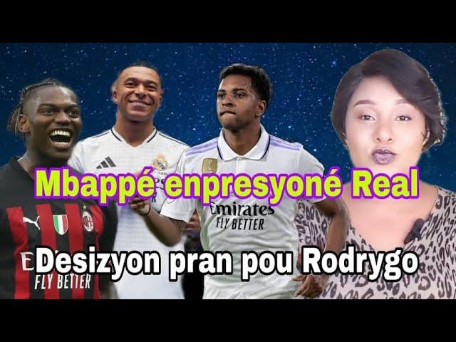 Real pran yon décision ak Rodrygo. Mbappé inpresyonan nan antrennman. Leao nan Barcelone.