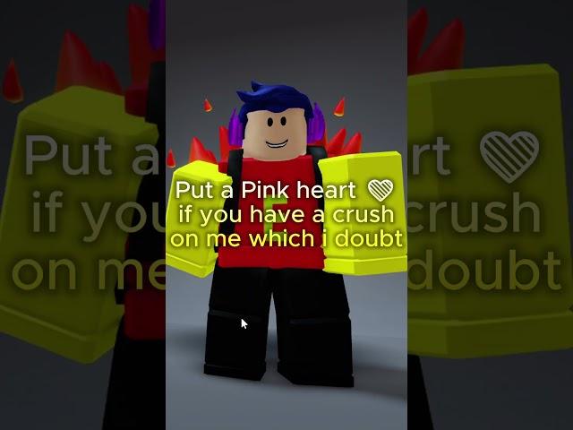 which heart will you give? ️🩷 #roblox #memes #shorts