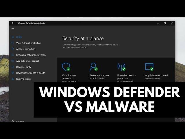 Windows Defender Test | Windows 10 vs Malware