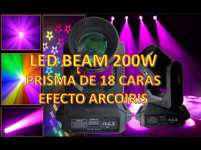 Led Beam 200W Jade Dragón Prisma de 18 y efecto Arcoíris