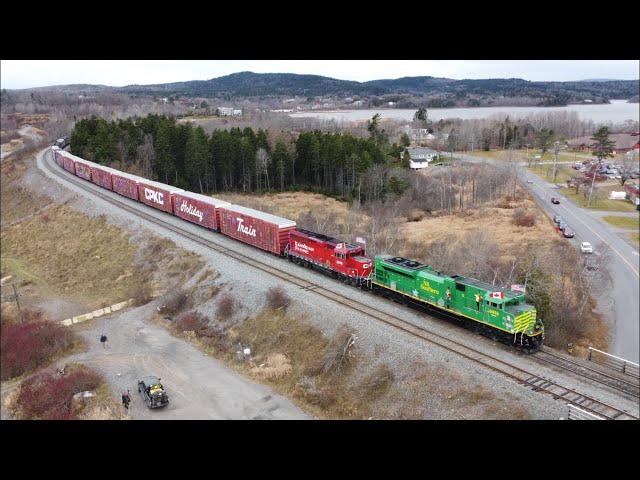 Awesome 4K Views! CPKC Holiday Train at Grand Bay - Westfield, NB and Arriving into West Saint John