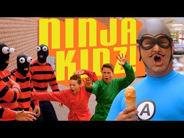 The Aquabats! Stop Bank Robbers With Ninja Kidz TV!