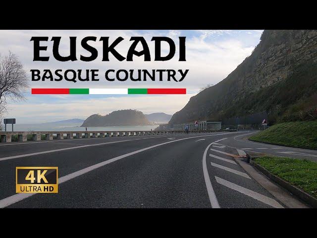 DRIVING COAST of GIPUZKOA, Basque Country, SPAIN I 4K 60fps