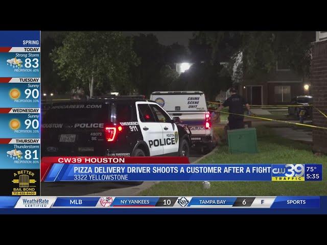 Pizza delivery drivers shoots a customer after a fight | CW39 Houston