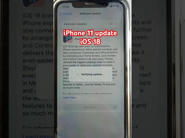 iPhone 11 main iOS 18 update kare #iphone11 #iosupdates #ios18 #update #iphoneicloud #iphoneupdates