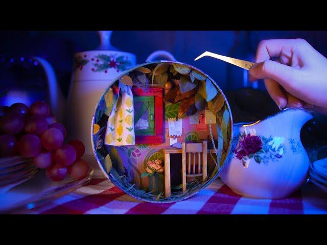 Miniature Secret World of Arrietty Bedroom in a Cookie Tin