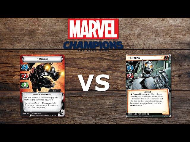 Venom vs Ultron Standard - Marvel Champions The Card Game Solo Playthrough