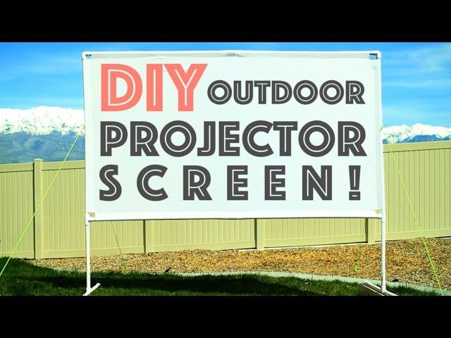 DIY Outdoor Projector Screen  -  Plus Micro Projector Review