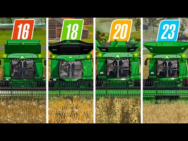 Fs16 Vs Fs18 Vs Fs20 Vs Fs23 | John Deere Harvester Use | Timelapse