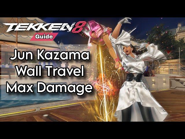 Jun Kazama Max Damage Wall Travel Guide | Tekken 8 - Season 1 combos