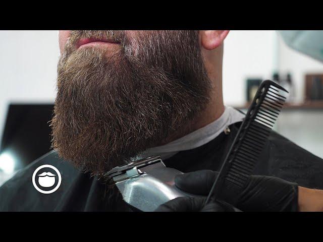 Kratos-Style Pointed Beard Transformation (7 Months of Growth) | Bob the Barber