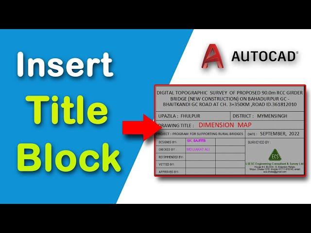 How to easily insert a title block in AutoCAD 2022