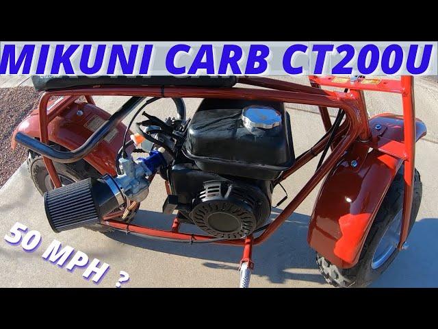 Coleman CT200U gets a  VM22 Mikuni  / Top speed run