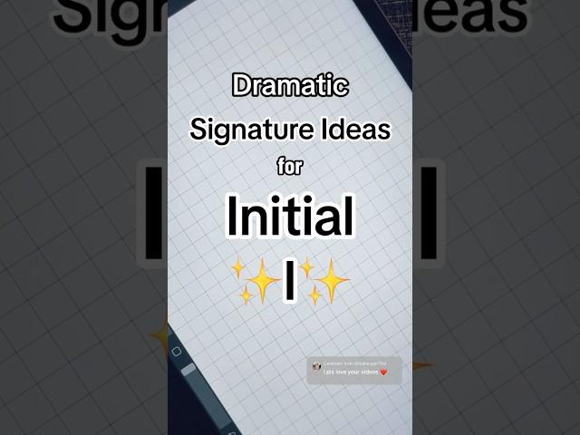 Dramatic Signature Ideas for “I” #shorts #letter #i #signature #viral #letra #art
