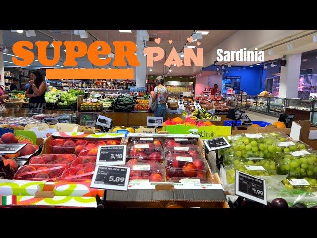 Food prices in Italy  Supermarket in Sardinia , Olbia / Superpan / Italian Shopping