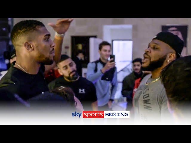 Anthony Joshua's HEATED clash with Jarrell Miller 