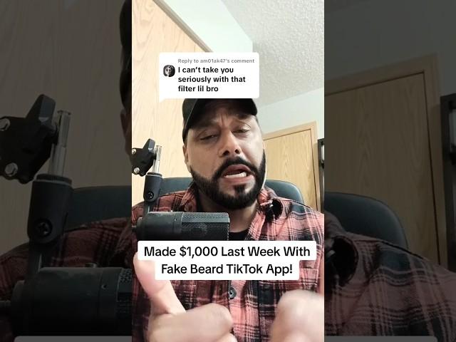 Made $1,000 With TikTok Fake Beard Filter #makemoneyonline #digitalmarketing #sidehustleincome #mlm