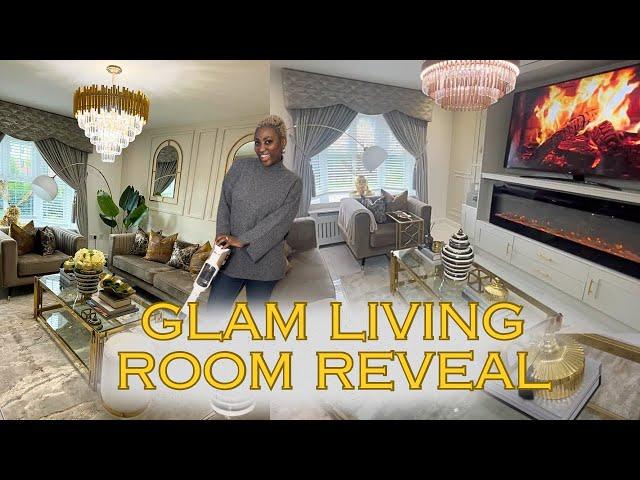 My updated luxury living room tour: gold, glam and just my style | Adiat Oke  2024