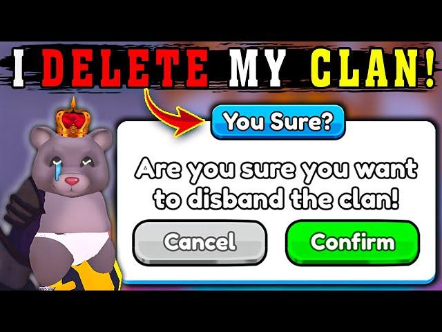 I DELETE MY CLAN In Arm Wrestling Simulator (Roblox)!