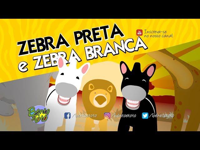 Bento e Totó - Zebra Preta e Zebra Branca (Desenho Infantil)