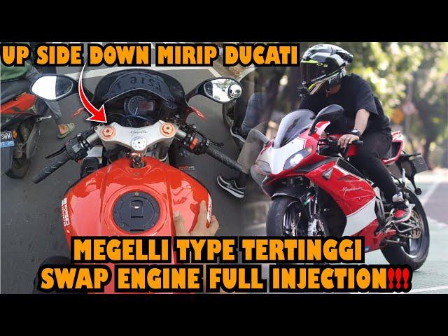 YADI DCAPRIO TES RIDE MEGELLI 250 RV YANG INI MIRIP BANGET DUCATI 848 