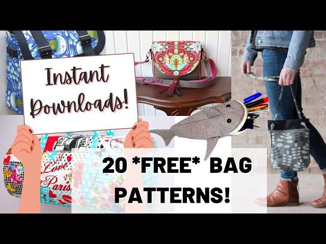 20 FREE SEWING PATTERNS - so many fun bags!!