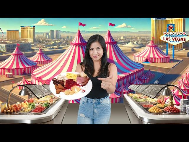 I Only Ate at the CHEAPEST BUFFETS  in Las Vegas for 24 Hours