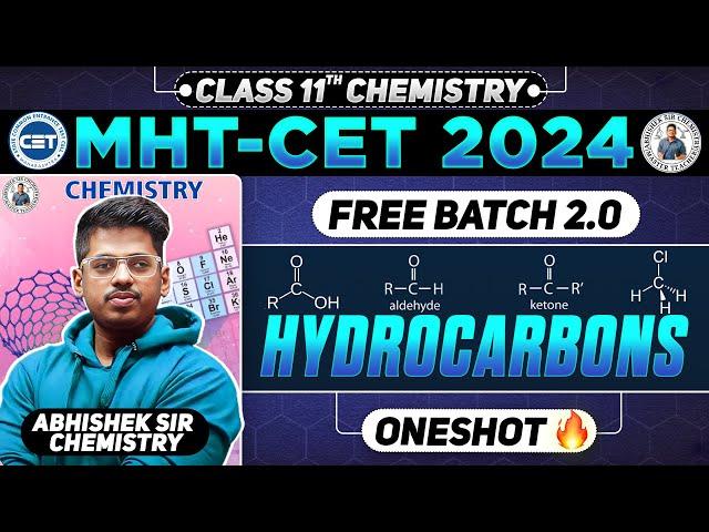 15. Hydrocarbons || 1M || Concept + PYQs + Short Tricks  || Class11th #cet2024 #mhtcet2024