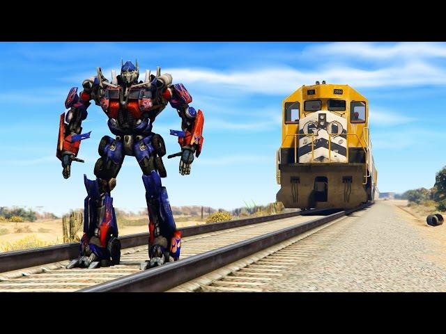 CAN OPTIMUS PRIME STOP THE TRAIN IN GTA 5?