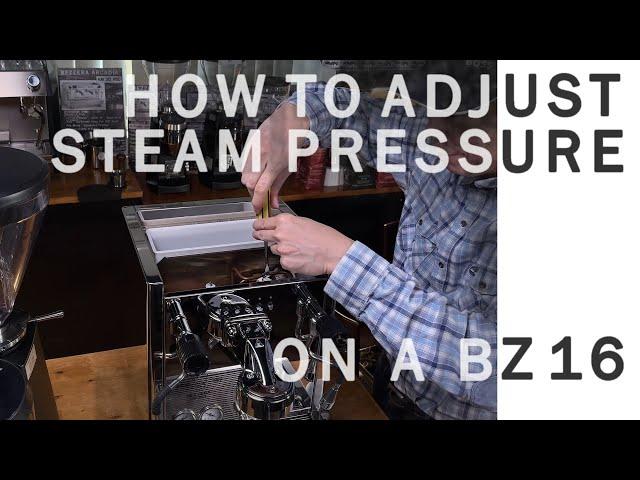 (313) Coffee Machine Technician: How to adjust milk steamer pressure on espresso machine