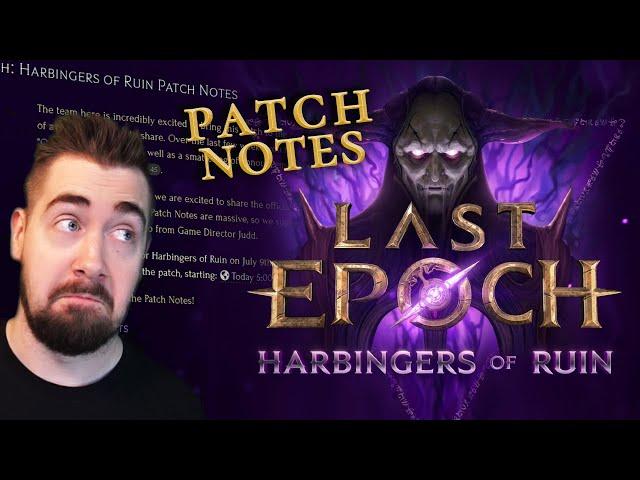 Patch notes for Last Epoch's SUPER IMPORTANT first Cycle!