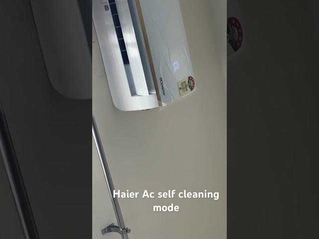 Haier Ac self cleaning mode