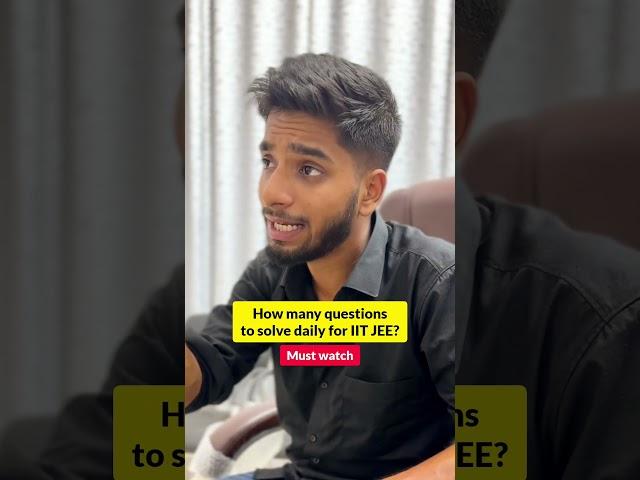 IIT JEE daily questions || IIT Motivation | JEE 2026 | JEE 2027 #iit #jee #shorts