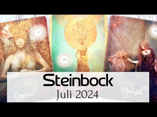 STEINBOCK - Juli 2024 • Du schaffst es durch diese Situation! Erfolg ist Dir sicherTarot