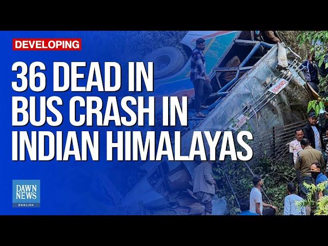 36 dead in bus crash in Indian Himalayas | Dawn News English