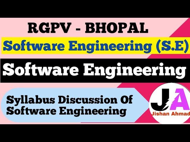 Syllabus Discussion Of Software Engineering | Software Engineering | Lec 1