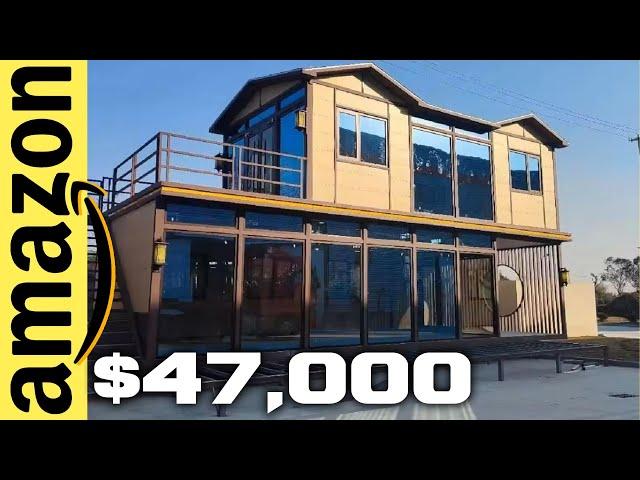 Amazon Tiny Home: A Two-Story Prefab with Rooftop Deck and Sunroom for Forty-Seven Thousand Dollars