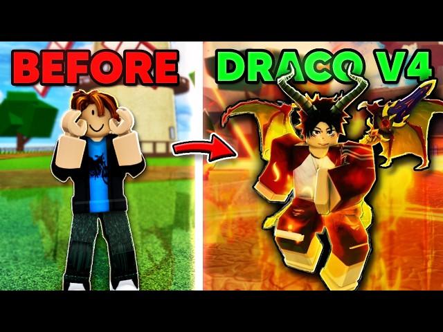 Noob To Max Dragon Race V4 Awakening in Blox Fruits (Draco V4)