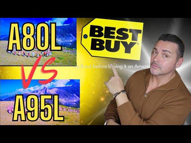 Sony A95L vs A80L BESTBUY TV walk through!