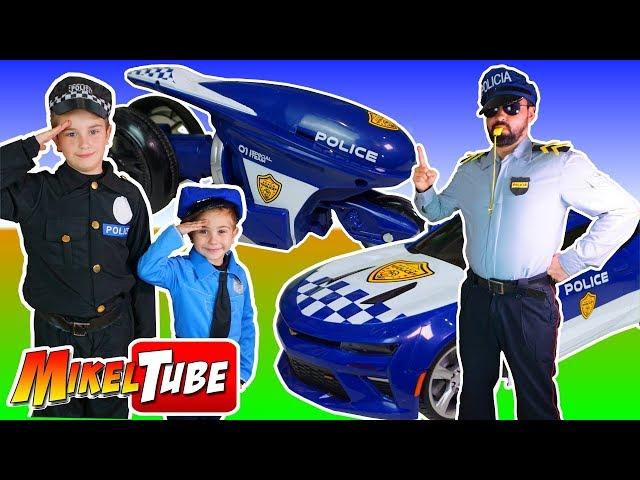 Los cadetes  Mikel y Leo dan su clase de conducción policial con Juguetes R/C Patrol  y Turbo Police