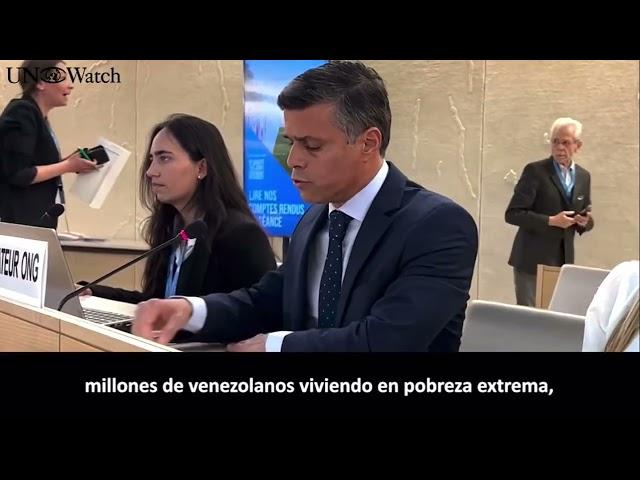 Leopoldo López participa en el Consejo de DDHH de la ONU