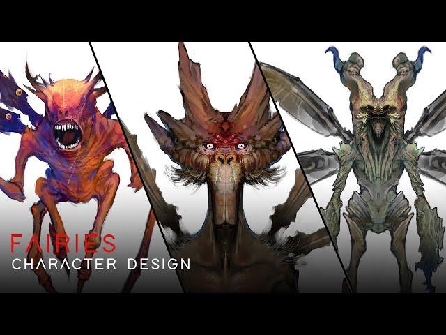 CONCEPT ART Timelapse - FAIRIES SKETCHES