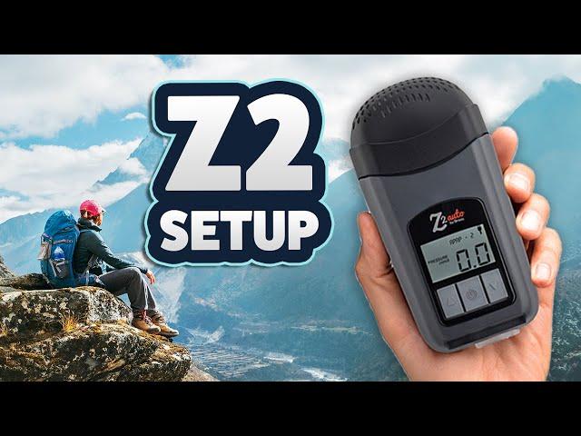 Z2 Auto Travel CPAP Setup / Program Instructions & Tutorial