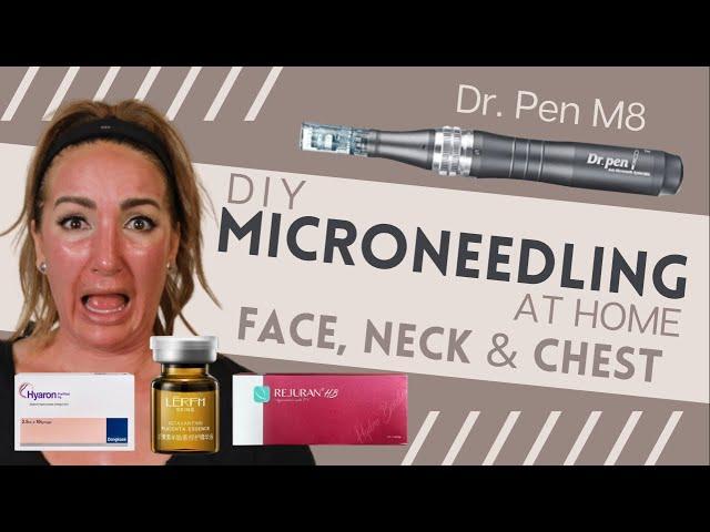 DIY Microneedling at home with the Dr. Pen M8, Rejuran. Hyaron and Placenta Extract. Anti-aging