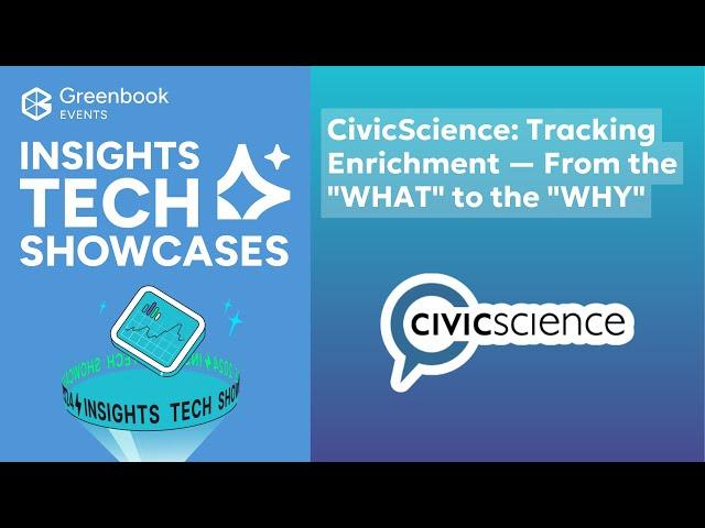 CivicScience: Tracking Enrichment — From the "WHAT" to the "WHY"