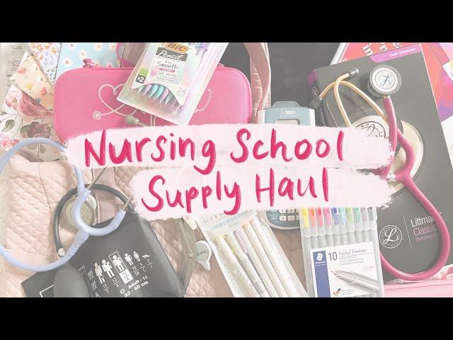 NURSING SCHOOL SUPPLY HAUL ⭐️