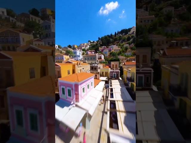 Symi is a small island in the Aegean Sea, 25 km northwest of Rhodes, Greece. #travel #shorts